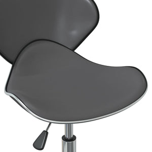 Galleria Design Swivel Dining Chairs 4 pcs Grey Faux Leather