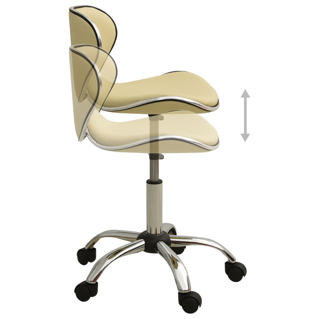 Galleria Design Office Chair Cream Faux Leather