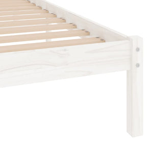 Galleria Design 810003 Galleria Design Bed Frame without Mattress White Solid Wood 90x200 cm