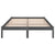 Galleria Design 810039 Galleria Design Bed Frame without Mattress Grey Solid Wood 200x200 cm