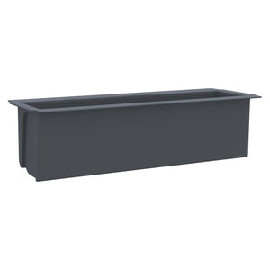Galleria Design Flower Boxes for Euro Pallets 12 pcs Grey 36x13.5x9.5 cm PP