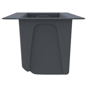Galleria Design Flower Boxes for Euro Pallets 12 pcs Grey 36x13.5x9.5 cm PP