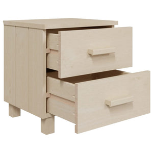 Galleria Design Bedside Cabinet HAMAR Honey Brown 40x35x44.5cm Solid Pinewood