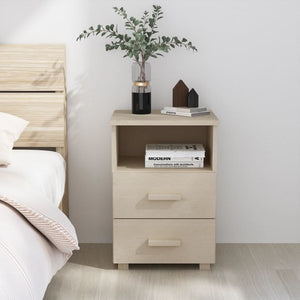 Galleria Design Bedside Cabinet HAMAR Honey Brown 40x35x62 cm Solid Wood Pine