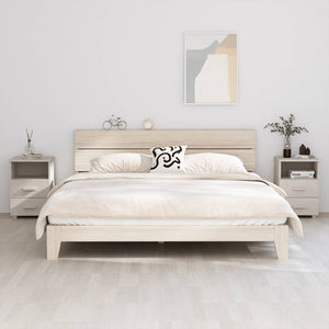 Galleria Design Bedside Cabinets HAMAR 2 pcs White 40x35x62 cm Solid Wood