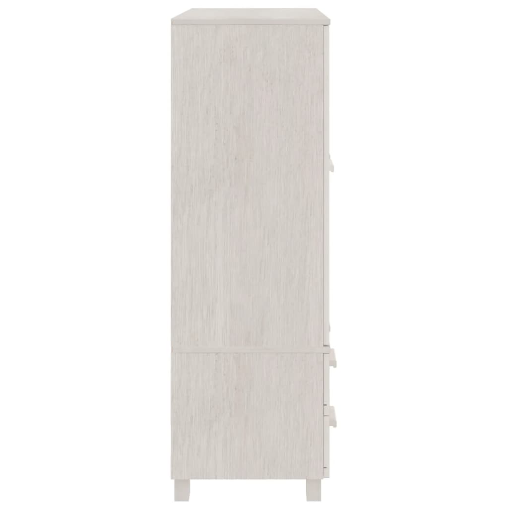 Galleria Design Wardrobe HAMAR White 99x45x137 cm Solid Wood Pine