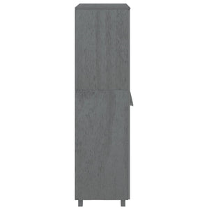 Galleria Design Wardrobe HAMAR Dark Grey 89x50x180 cm Solid Wood Pine