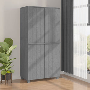 Galleria Design Wardrobe HAMAR Dark Grey 89x50x180 cm Solid Wood Pine