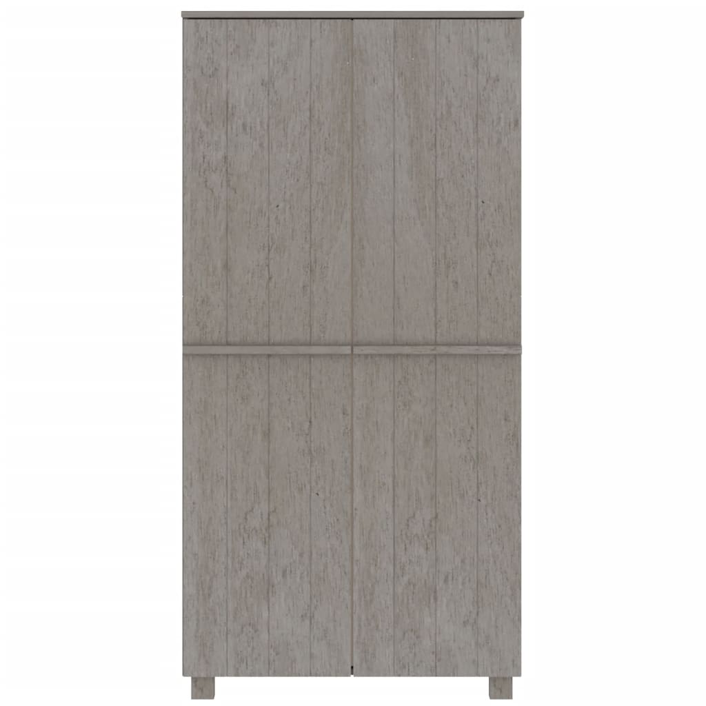 Galleria Design Wardrobe HAMAR Light Grey 89x50x180 cm Solid Wood Pine