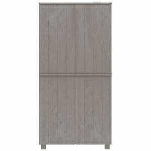 Galleria Design Wardrobe HAMAR Light Grey 89x50x180 cm Solid Wood Pine