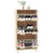 Galleria Design Shoe Cabinet HAMAR Honey Brown 59.5x35x117 cm Solid Wood Pine