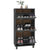 Galleria Design Shoe Cabinet HAMAR Dark Grey 59.5x35x117 cm Solid Wood Pine