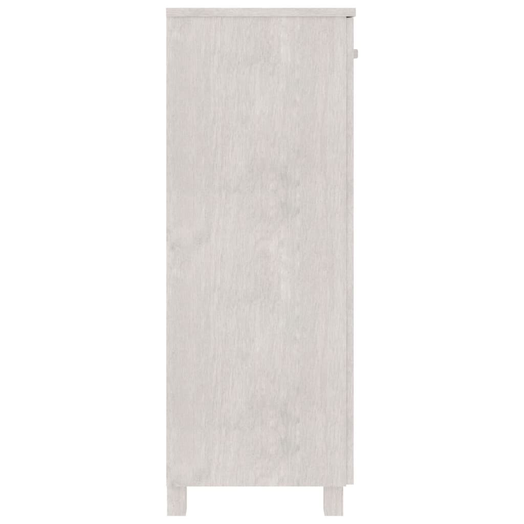 Galleria Design Shoe Cabinet HAMAR White 85x40x108 cm Solid Wood Pine