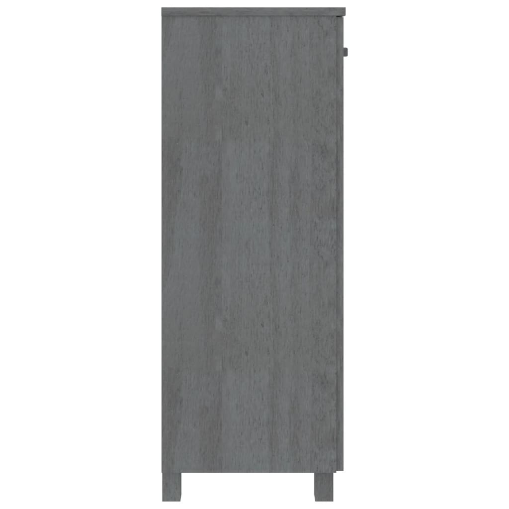 Galleria Design Shoe Cabinet HAMAR Dark Grey 85x40x108 cm Solid Wood Pine