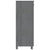 Galleria Design Shoe Cabinet HAMAR Dark Grey 85x40x108 cm Solid Wood Pine