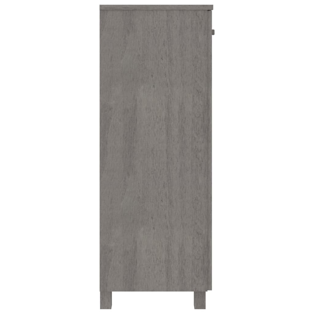 Galleria Design Shoe Cabinet HAMAR Light Grey 85x40x108 cm Solid Wood Pine