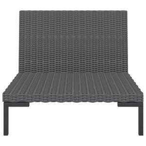 Galleria Design Garden Sofas 2pcs with Cushions Half Round Poly Rattan
