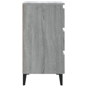 Galleria Design Bed Cabinet with Metal Legs Grey Sonoma 40x35x69 cm