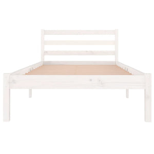 Galleria Design Bed Frame without Mattress Solid Wood Pine 90x200cm White
