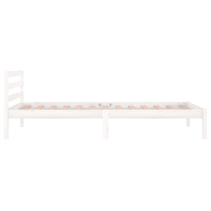 Galleria Design Bed Frame without Mattress Solid Wood Pine 90x200cm White