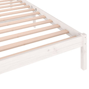Galleria Design Bed Frame without Mattress Solid Wood Pine 90x200cm White