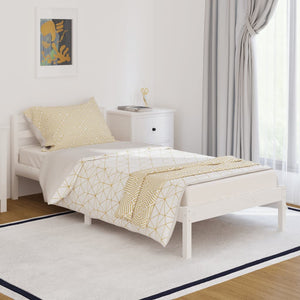Galleria Design Bed Frame without Mattress Solid Wood Pine 90x200cm White