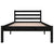 Galleria Design Bed Frame without Mattress Solid Wood Pine 90x200cm Black