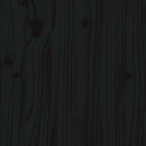Galleria Design Bed Frame without Mattress Solid Wood Pine 90x200cm Black