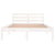 Galleria Design Bed Frame without Mattress Solid Wood Pine 120x200cm White