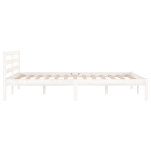 Galleria Design Bed Frame without Mattress Solid Wood Pine 120x200cm White