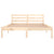 Galleria Design Bed Frame without Mattress Solid Wood Pine 140x200cm