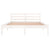 Galleria Design Bed Frame without Mattress Solid Wood Pine 140x200cm White