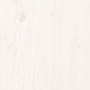 Galleria Design Bed Frame without Mattress Solid Wood Pine 140x200cm White