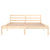 Galleria Design Bed Frame without Mattress Solid Wood Pine 160x200cm