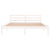 Galleria Design Bed Frame without Mattress Solid Wood Pine 160x200cm White