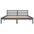 Galleria Design Bed Frame without Mattress Solid Wood Pine 160x200cm Grey