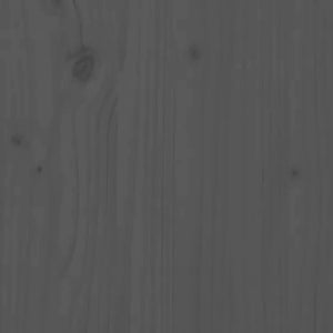 Galleria Design Bed Frame without Mattress Solid Wood Pine 160x200cm Grey