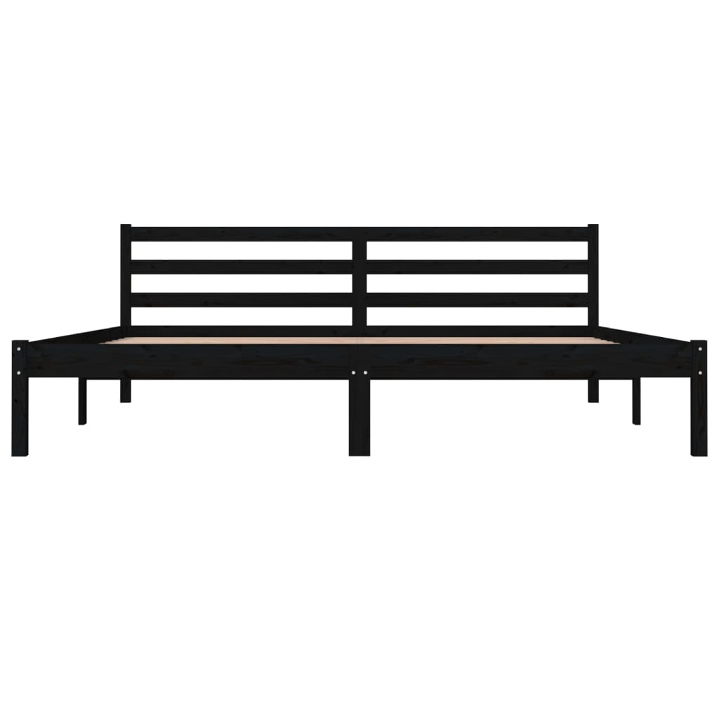 Galleria Design Bed Frame without Mattress 180x200cm Black Super King Size