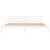 Galleria Design Bed Frame without Mattress Solid Wood Pine 200x200cm White