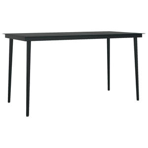 Galleria Design 7 Piece Garden Dining Set Black