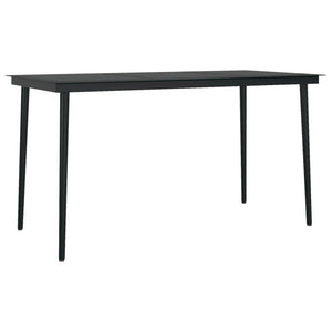 Galleria Design 7 Piece Garden Dining Set Black