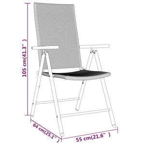 Galleria Design 7 Piece Garden Dining Set Black