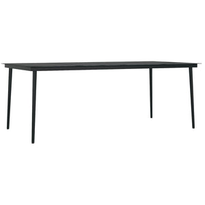 Galleria Design 7 Piece Garden Dining Set Black