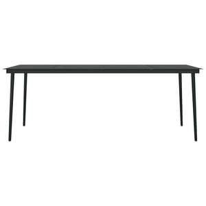 Galleria Design 7 Piece Garden Dining Set Black
