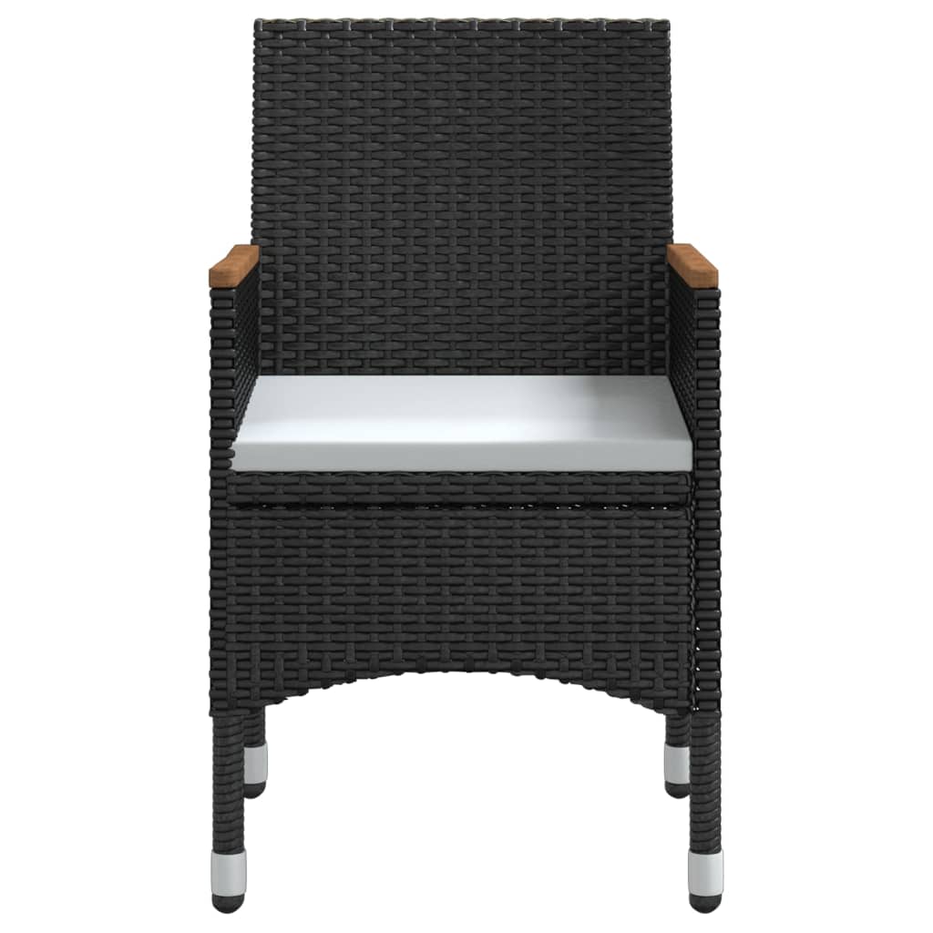 Galleria Design 9 Piece Garden Dining Set with Cushions Black