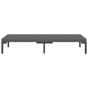 Galleria Design 8 Piece Garden Lounge Set with Cushions Poly Rattan Dark Grey