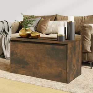 Galleria Design Storage Chest Smoked Oak 84x42x46 cm Engineered Wood