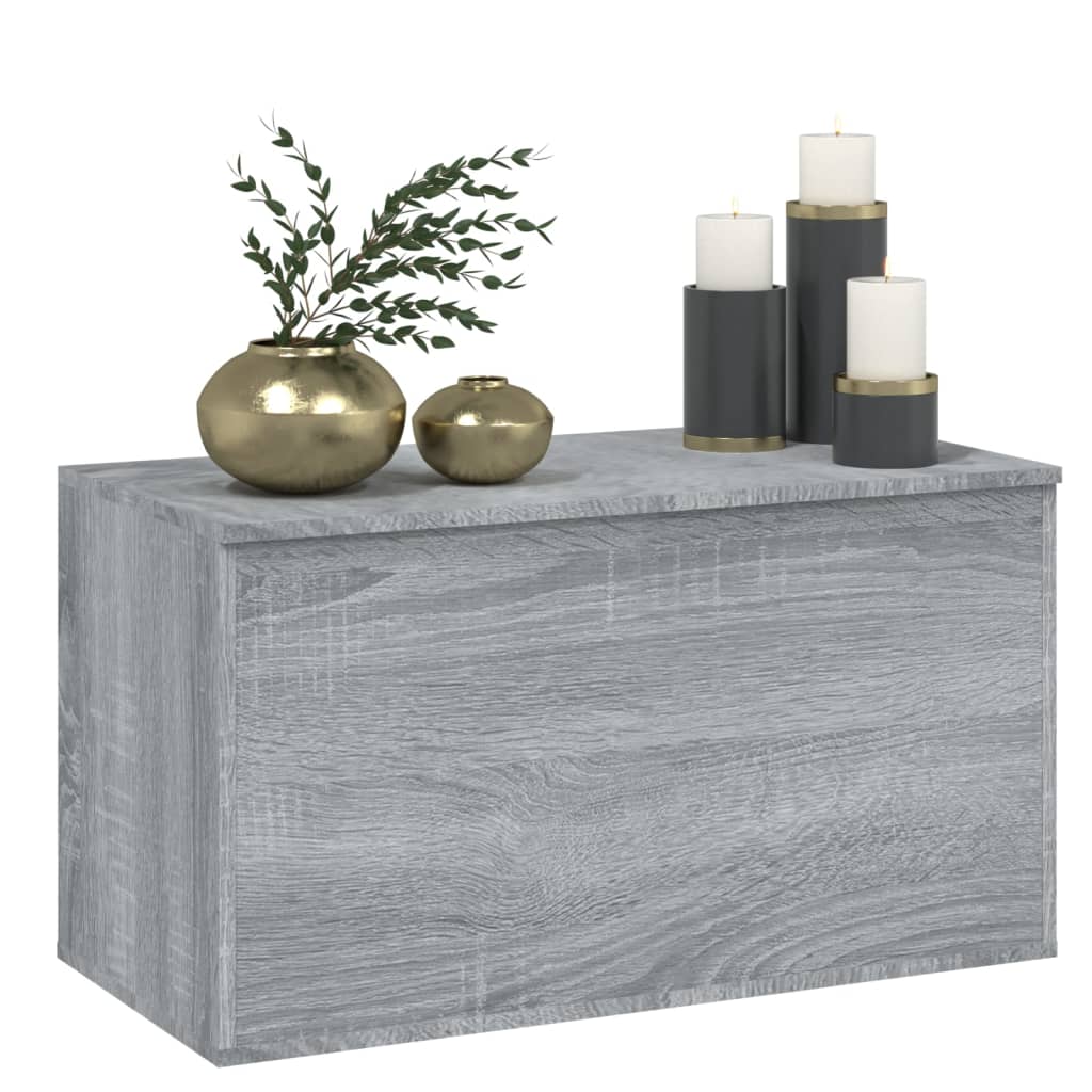 Galleria Design Storage Chest Grey Sonoma 84x42x46 cm Engineered Wood