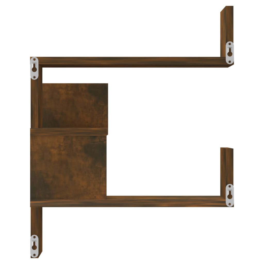 Galleria Design Wall Corner Shelf Smoked Oak 40x40x50 cm Engineered Wood