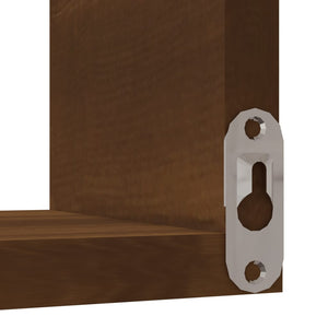 Galleria Design Wall Corner Shelves 2 pcs Brown Oak 40x40x50 cm Engineered Wood